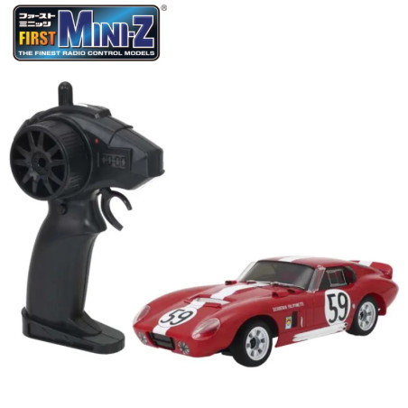 KYOSHO FIRST MINI-Z 1:28 SHELBY COBRA DAYTONA NO.59 ROUGE 66611A