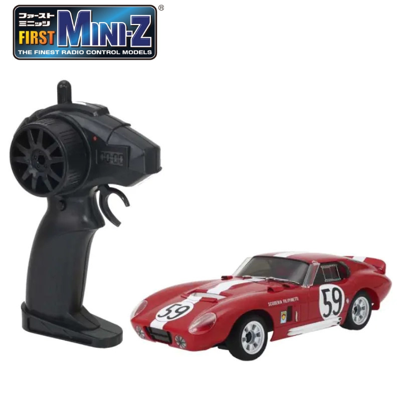 KYOSHO FIRST MINI-Z 1:28 SHELBY COBRA DAYTONA NO.59 RED 66611A