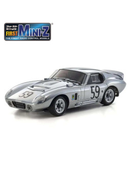 KYOSHO FIRST MINI-Z 1:28 SHELBY COBRA DAYTONA CHROME 66611C