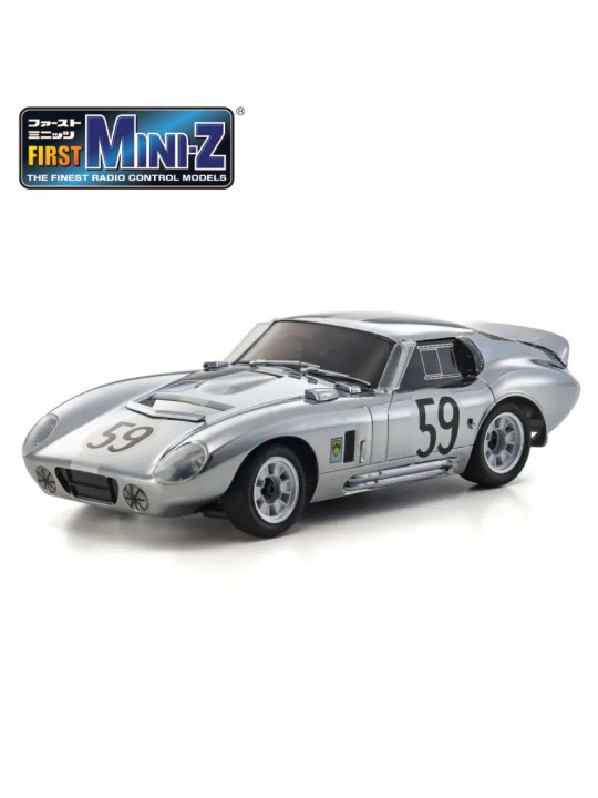 KYOSHO FIRST MINI-Z 1:28 SHELBY COBRA DAYTONA CHROME 66611C