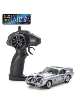 KYOSHO FIRST MINI-Z 1:28 SHELBY COBRA DAYTONA CHROME 66611C
