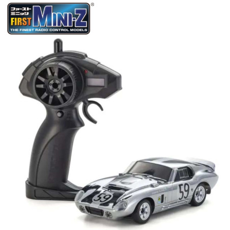 KYOSHO FIRST MINI-Z 1:28 SHELBY COBRA DAYTONA CHROME 66611C