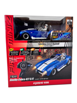 KYOSHO FIRST MINI-Z 1:28 SHELBY COBRA 427 S/C 1960 BLEUE 66610A
