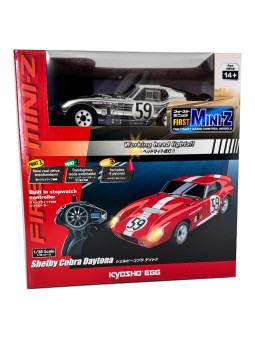 KYOSHO FIRST MINI-Z 1:28 SHELBY COBRA DAYTONA CHROME 66611C
