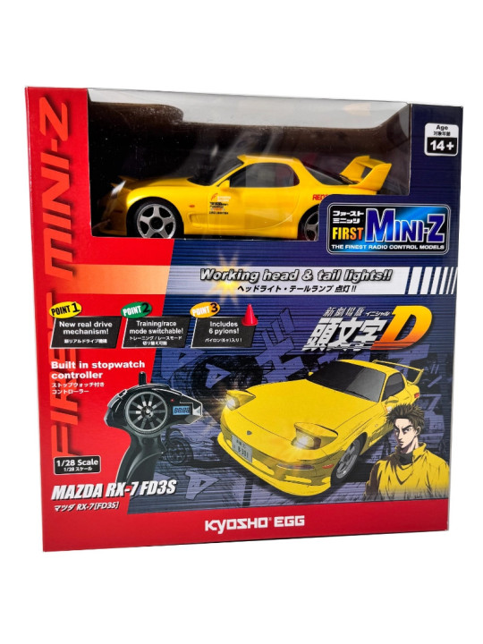 KYOSHO FIRST MINI-Z 1:28 INITIAL-D MAZDA RX-7 FD3S YE 66603A