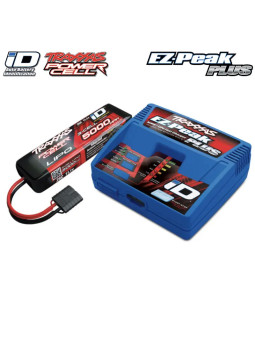 TRAXXAS BATTERY/CHARGER COMPLETER PACK ( 2970 ID® CHARGER (1), 2872X 5000MAH 11.1V 3-CELL 25C LIPO ID BATTERY (1) 2970G-3S