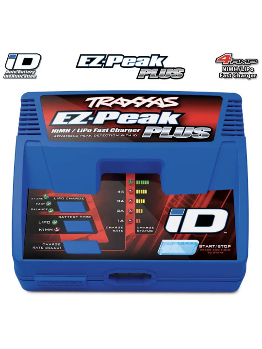 TRAXXAS BATTERY/CHARGER COMPLETER PACK ( 2970 ID® CHARGER (1), 2872X 5000MAH 11.1V 3-CELL 25C LIPO ID BATTERY (1) 2970G-3S