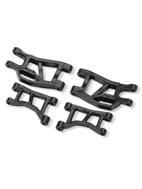 TRAXXAS BLACK FRONT UPPER & LOWER SUSPENSION ARMS (L&R) MINI SLASH - MINI RALLY 10831