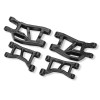 TRAXXAS BLACK FRONT UPPER & LOWER SUSPENSION ARMS (L&R) MINI SLASH - MINI RALLY 10831
