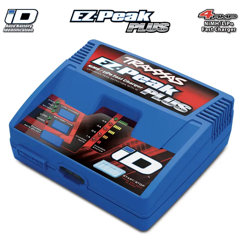 TRAXXAS BATTERY/CHARGER COMPLETER PACK ( 2970 ID® CHARGER (1), 2872X 5000MAH 11.1V 3-CELL 25C LIPO ID BATTERY (1) 2970G-3S