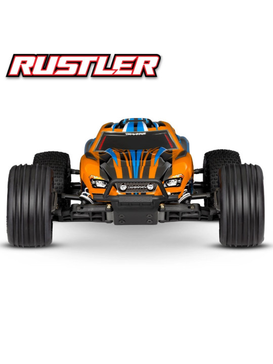 TRAXXAS RUSTLER 4X2 BRUSHED WITH BATTERY / CHARGER USB HD 37254-8