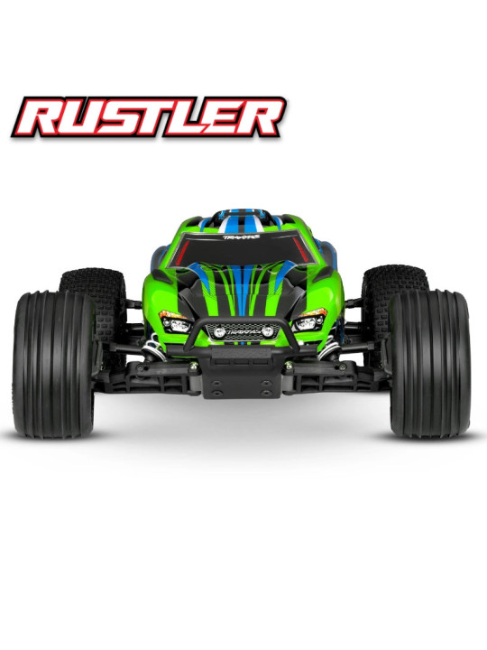 TRAXXAS RUSTLER 4X2 BRUSHED WITH BATTERY / CHARGER USB HD 37254-8