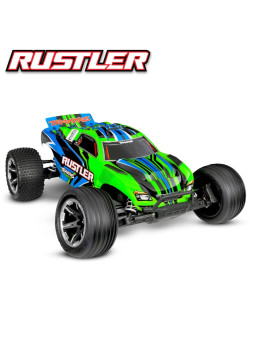 TRAXXAS RUSTLER 4X2 BRUSHED WITH BATTERY / CHARGER USB HD 37254-8