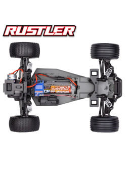 TRAXXAS RUSTLER 4X2 BRUSHED AVEC ACCUS / CHARGEUR USB HD 37254-8