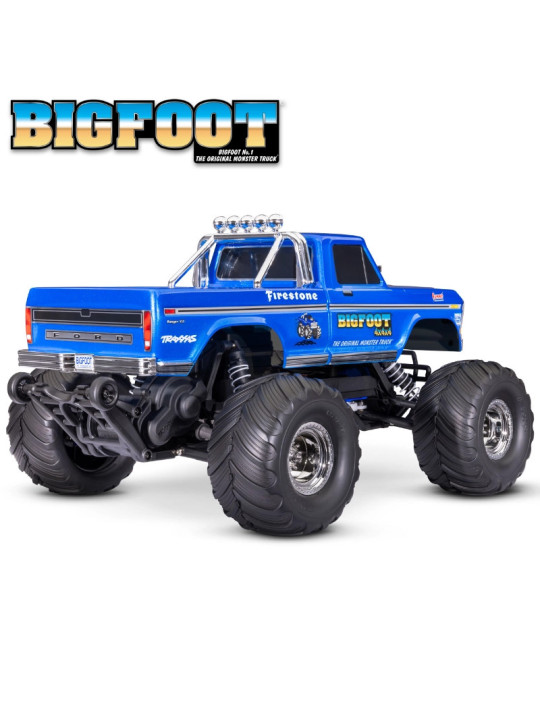 TRAXXAS BIGFOOT CLASSIC 4X2 MONSTER TRUCK BRUSHED / USB CHARGER 36234-8-CLASSIC