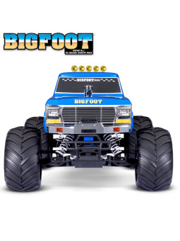 TRAXXAS BIGFOOT CLASSIC 4X2 MONSTER TRUCK BRUSHED ACCUS / CHARGEUR USB 36234-8-CLASSIC