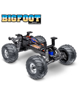 TRAXXAS BIGFOOT CLASSIC 4X2 MONSTER TRUCK BRUSHED ACCUS / CHARGEUR USB 36234-8-CLASSIC