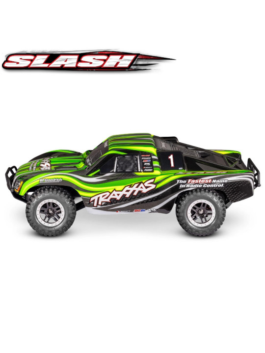 TRAXXAS SLASH 4X2 BRUSHED WITH BATTERY / CHARGER USB HD 58234-8