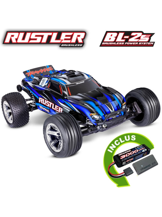 TRAXXAS RUSTLER 2WD BL-2S CLIPLESS RTR 3754-4