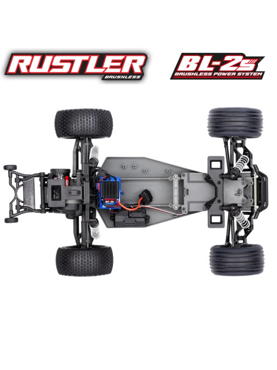 TRAXXAS RUSTLER 2WD BL-2S CLIPLESS RTR 3754-4