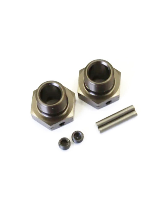 KYOSHO EXAGONES DE ROUES LARGE 2PCS/GUNMETAL/MP9 IFW444GM