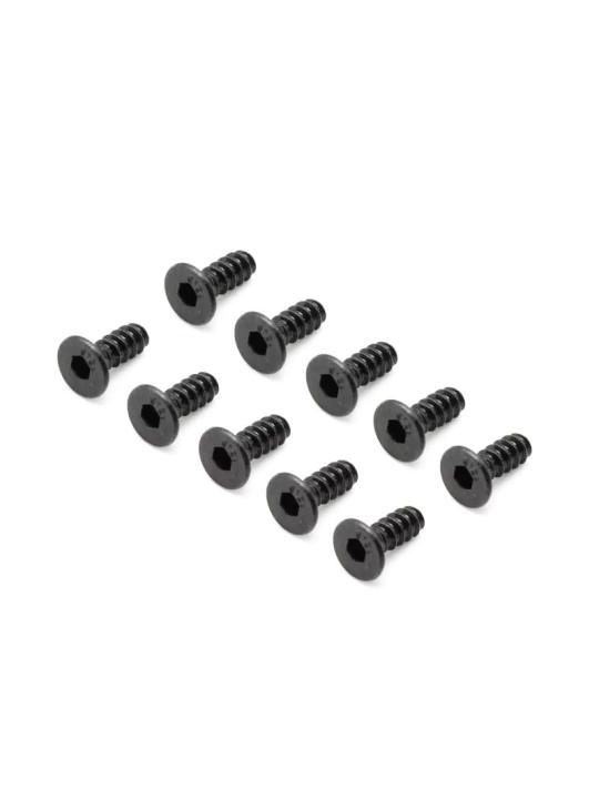 KYOSHO TP HEX FLAT HEAD SCREWS M3X8MM (10) 1-S33008TPH