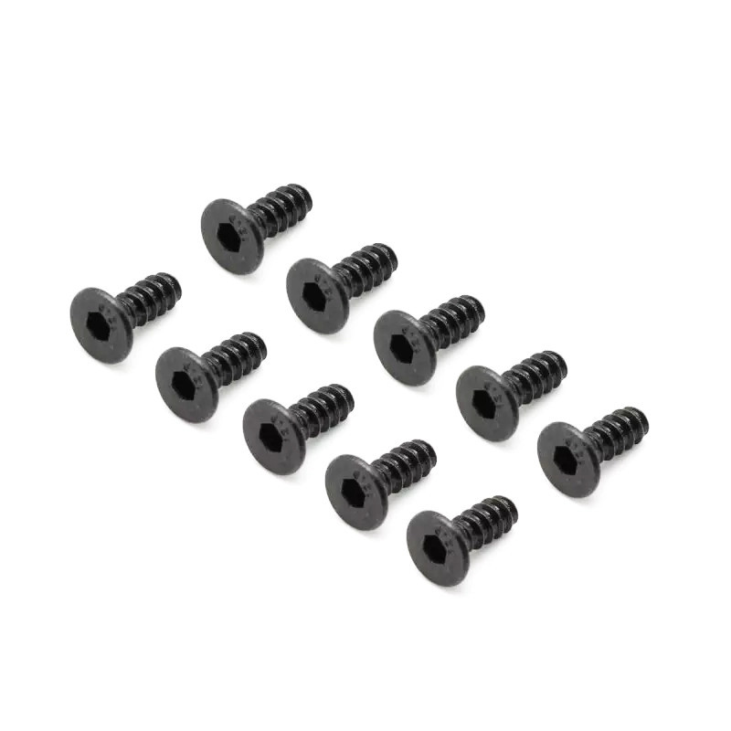 KYOSHO TP HEX FLAT HEAD SCREWS M3X8MM (10) 1-S33008TPH
