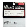KYOSHO ECROUS DE ROUE M2 NYLSTOP ALU MINI-Z (8) SILVER MZW128S