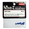KYOSHO ECROUS DE ROUE M2 NYLSTOP ALU MINI-Z (8) BLEUS MZW128BL