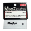 KYOSHO ECROUS DE ROUE M2 NYLSTOP ALU MINI-Z (8) NOIRS MZW128BK