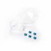 KOSWORK ECROUS DE ROUE NYLSTOP ALU BLEUS M2 (5) MINI-Z SERIES KOS04371-1