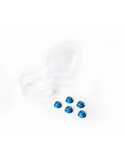 KOSWORK FLANGED NYLON LOCK NUTS M2 BLUE FOR KYOSHO MINI-Z SERIES (5) KOS04371-1F