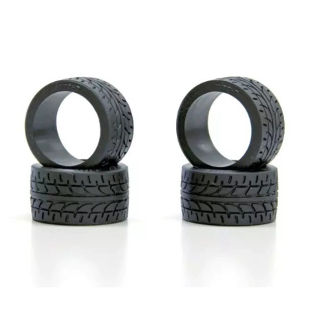 KYOSHO MINI-Z RACING RADIAL TYRES 2X SHORE - WIDE (4) MZT103-2X