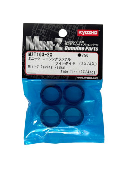 KYOSHO MINI-Z RACING RADIAL TYRES 2X SHORE - WIDE (4) MZT103-2X