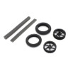 KYOSHO HANGING-ON RACER HIGH GRIP TYRES & WHEELS (2) GPTH103B