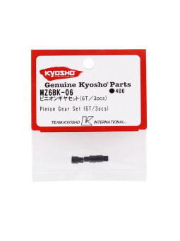 KYOSHO PIGNONS MOTEUR 6 DENTS MINI-Z (3) MZ6BK-06