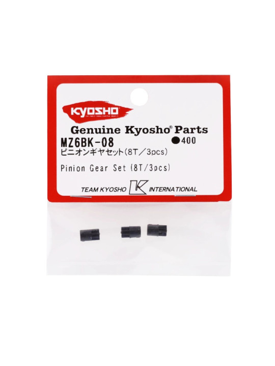 KYOSHO PIGNONS MOTEUR 8 DENTS MINI-Z (3) MZ6BK-08