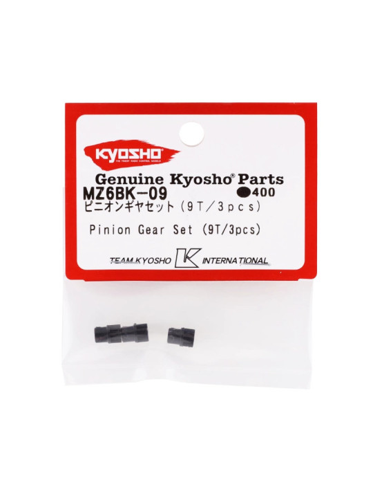 KYOSHO PIGNONS MOTEUR 9 DENTS MINI-Z (3) MZ6BK-09