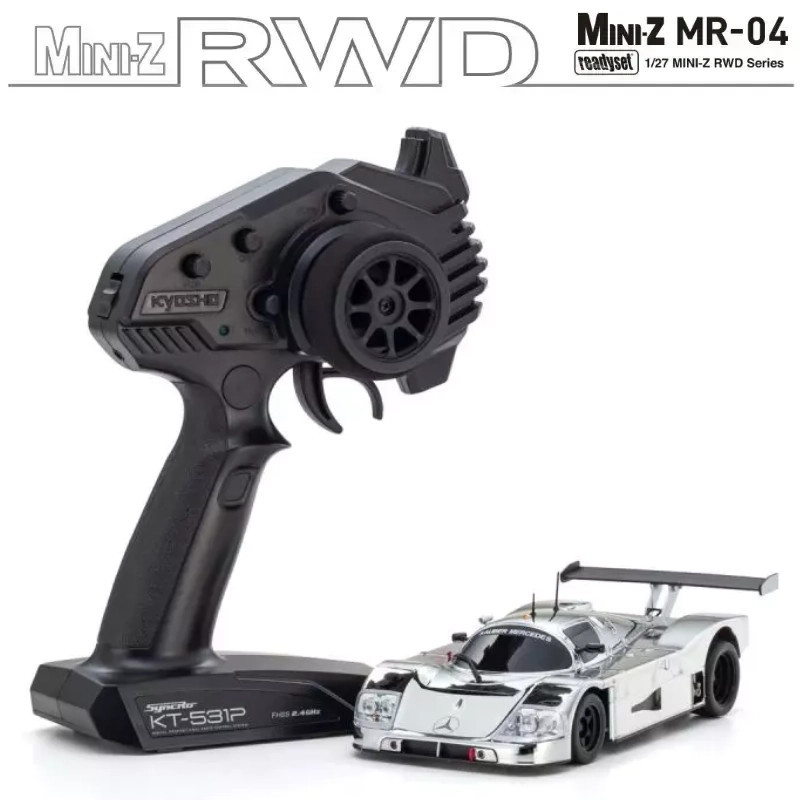 KYOSHO MINI-Z MR04 RWD SAUBER MERCEDES C9 CHROME SILVER (W-LM W/GYRO) 32362CRG