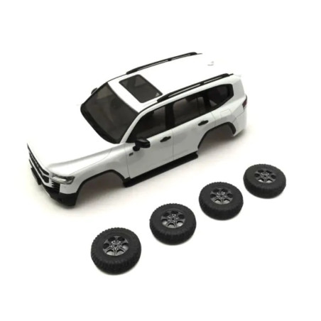 KYOSHO BODYSHELL TOYOTA LAND CRUISER 300 GR SPORT WHITE MINI-Z 4X4 MX01 MXBT13PW