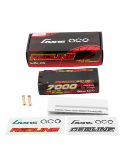 GENS ACE BATTERIE REDLINE 2.0 MID SIZE 2S HV 7.6V-140C-7000 GEA70002S14M5