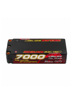 GENS ACE REDLINE BATTERY 2.0 MID SIZE 2S HV 7.6V-140C-7000 GEA70002S14M5