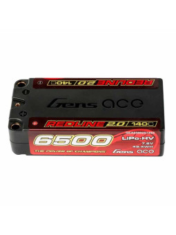 GENS ACE BATTERIE REDLINE 2.0 SHORTY 2S HV 7.6V-140C-6500 GEA65002S14S5