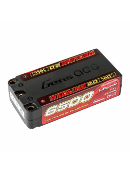 GENS ACE BATTERIE REDLINE 2.0 SHORTY 2S HV 7.6V-140C-6500 GEA65002S14S5