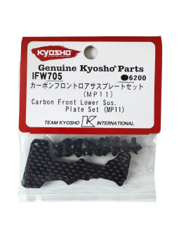 KYOSHO RENFORTS CARBONE DE TRIANGLES AVANT INFÉRIEUR INFERNO MP11 (4) IFW705