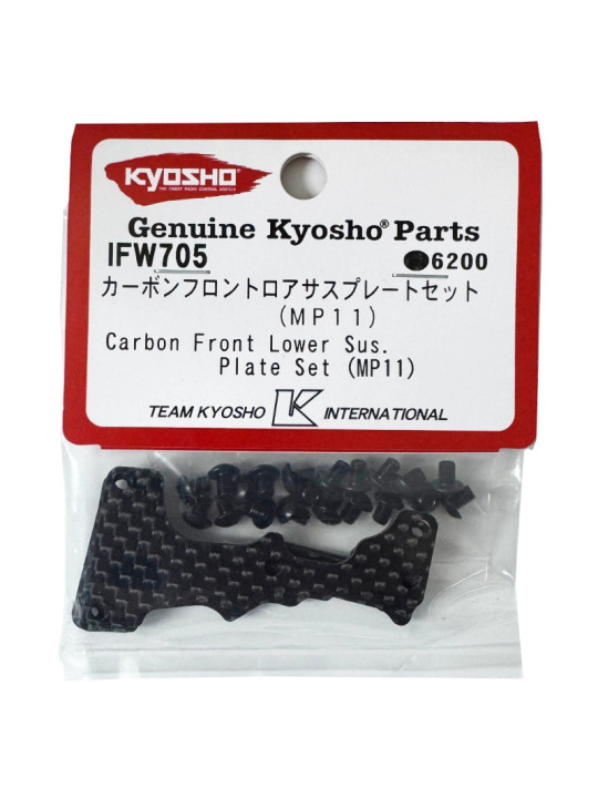 KYOSHO RENFORTS CARBONE DE TRIANGLES AVANT INFÉRIEUR INFERNO MP11 (4) IFW705