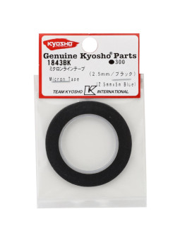 KYOSHO BLACK MICRON TAPE 2.5MM X 5M 1843BK