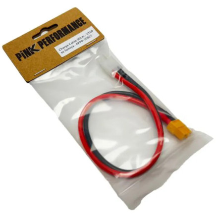 PINK PERFORMANCE CHARGE CABLE 30CM - XT60 TO TAMIYA PP0-1002T