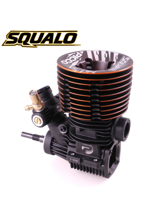 PICCO SQUALO DLC OFF ROAD ENGINE .21 CERAMIC ALU CARBURETTOR + INLINE EXHAUST 2166 PIC9699-COMBO