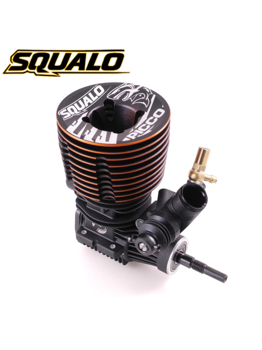 PICCO SQUALO DLC OFF ROAD ENGINE .21 CERAMIC ALU CARBURETTOR + INLINE EXHAUST 2166 PIC9699-COMBO